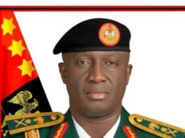 The Chief of Army Staff (COAS), Lt.-Gen. Waidi Shaibu
