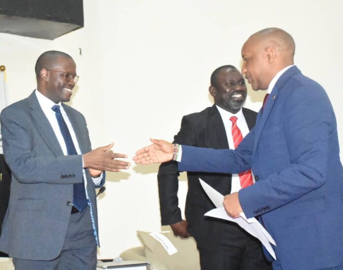 ambassador From left: Chairman of Independent Corrupt Practices and Other Related Offences Commission (ICPC), Dr Musa Aliyu; Provost of the Anti-Corruption Academy of Nigeria (ACAN), Prof. Sheriff Ibrahim; and the High-Level Commissioner of Kenya to Nigeria, Amb. Isaac Parashina, during the maiden edition of International Diplomatic Dialogue organised by ACAN at the ICPC headquarters Auditorium in Abuja on Tuesday